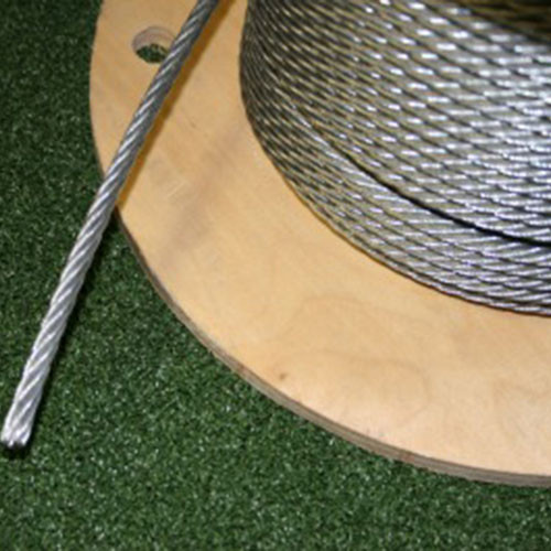 1/4" Galvanized Steel Cables for Indoor Batting Cages